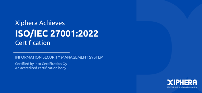 Xiphera Achieves ISO/IEC 27001:2022 Certification